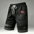 Men's Retro Norway Nordic Viking Art Pattern Quick-dry Sportswear Shorts