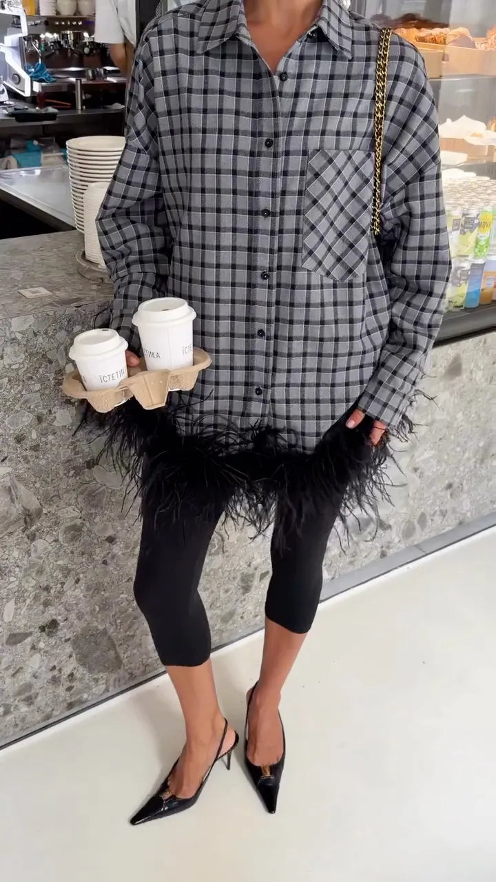 Oversized Plaid Shirt