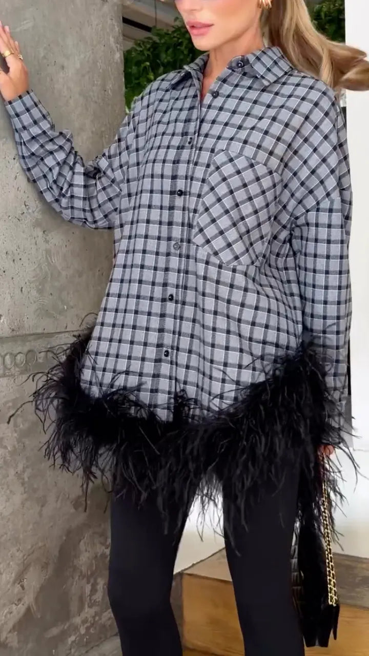 Oversized Plaid Shirt